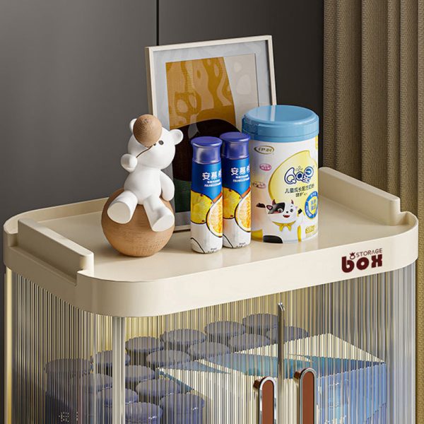 Contemporary Nordic Square PP Stainless Steel End Table 1/2/3/4 Storage For Living Room - Image 9