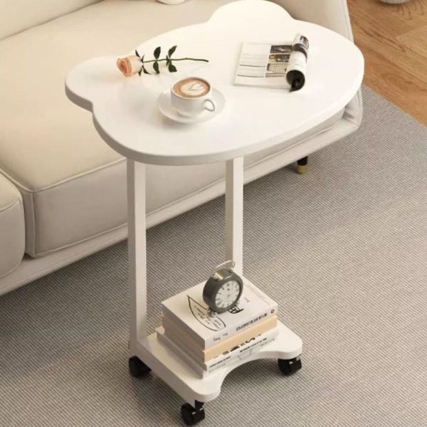 Modern Minimalist Removable Bear Shape Density Board Carbon Steel End Table 2-Tier For Living Room - Image 3