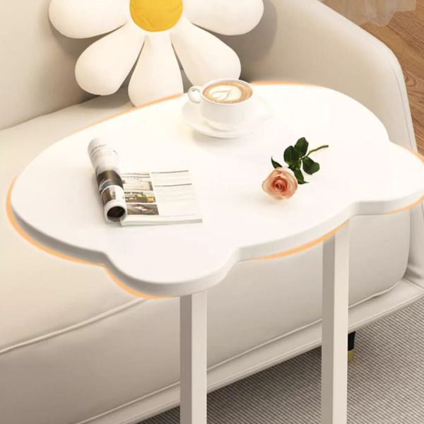 Modern Minimalist Removable Bear Shape Density Board Carbon Steel End Table 2-Tier For Living Room - Image 5