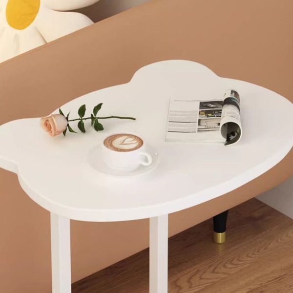 Modern Minimalist Removable Bear Shape Density Board Carbon Steel End Table 2-Tier For Living Room - Image 6