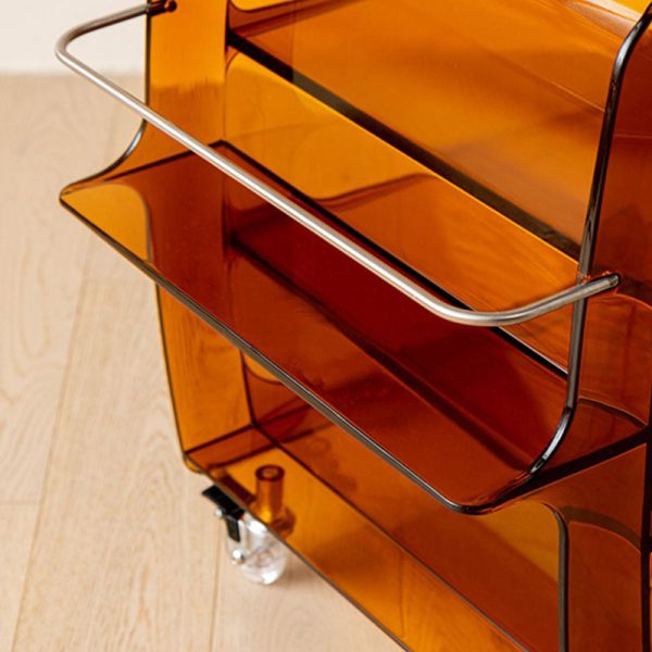 Modern Minimalist Rectangular PC Stainless Steel Side Table 4-Tier For Living Room - Image 10