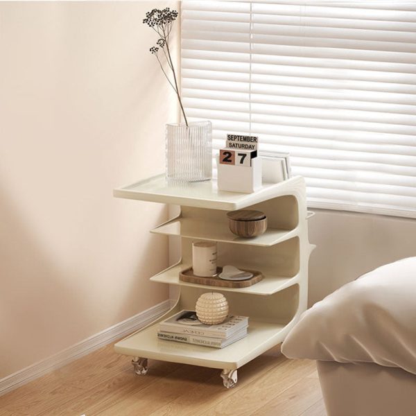 Modern Minimalist Rectangular PC Stainless Steel Side Table 4-Tier For Living Room - Image 19
