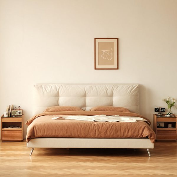 Contemporary Retro Solid Wood Cube Nightstand 3-Drawer For Bedroom - Image 28