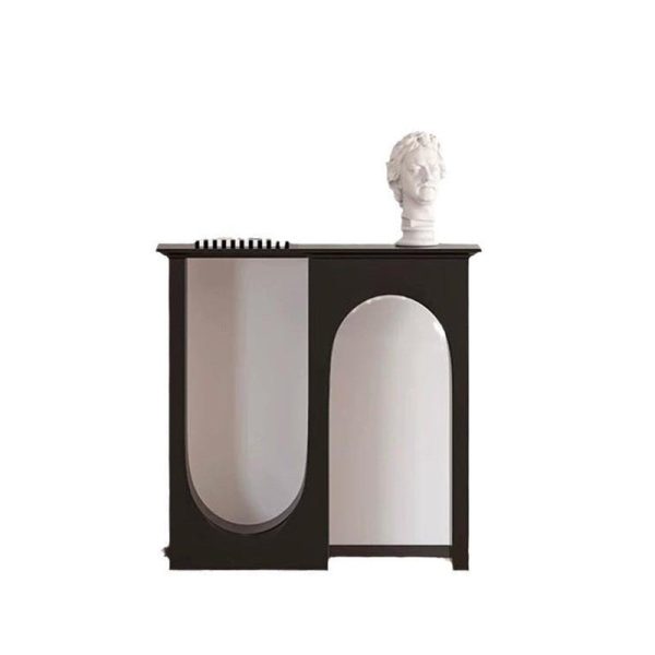 Traditional French MDF Double Arch Entrance Cabinet For Entryway - Image 10