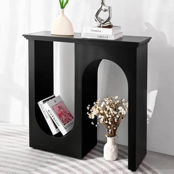 Traditional French MDF Double Arch Entrance Cabinet For Entryway - Image 5