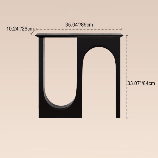 Traditional French MDF Double Arch Entrance Cabinet For Entryway - Image 4