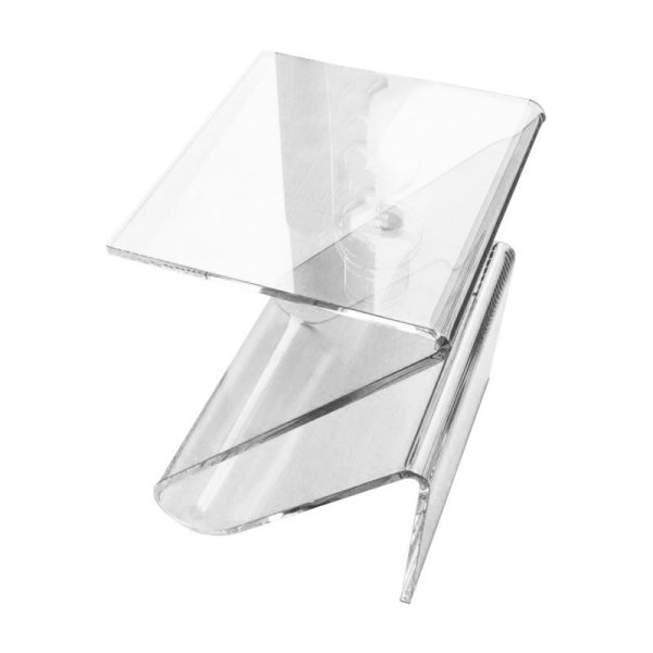 Contemporary Nordic Acrylic Z-Shaped End Table Storage Shelf For Living Room - Image 12
