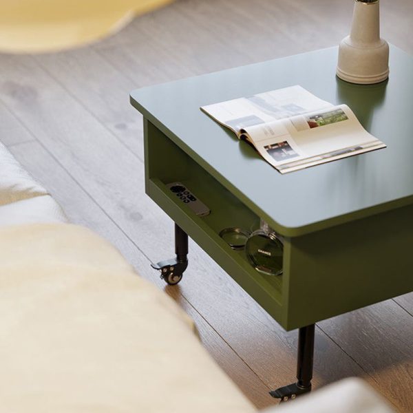 Traditional Japanese Square Solid Wood Ecological Board Top Extendable Coffee Table For Living Room - Image 13