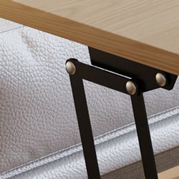 Traditional Japanese Square Solid Wood Ecological Board Top Extendable Coffee Table For Living Room - Image 7