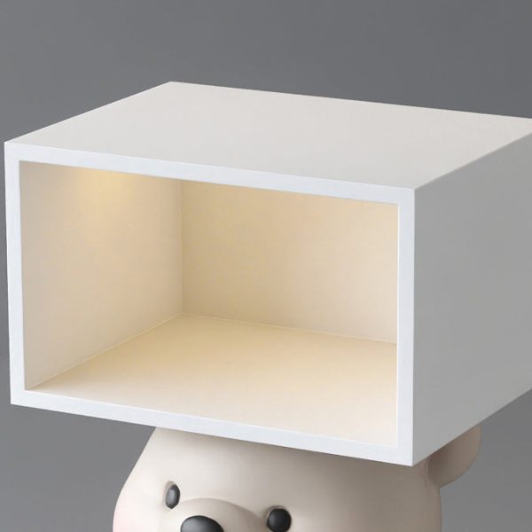 Contemporary Creative Bear Resin Rectangular Nightstand Cabinet For Bedroom - Image 6