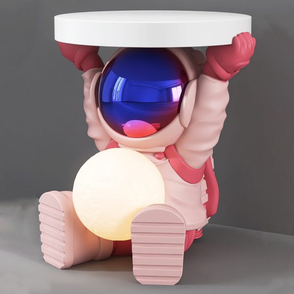 Contemporary Creative Fir Board Round Top Elephant Resin Base Side Table For Living Room - Image 32
