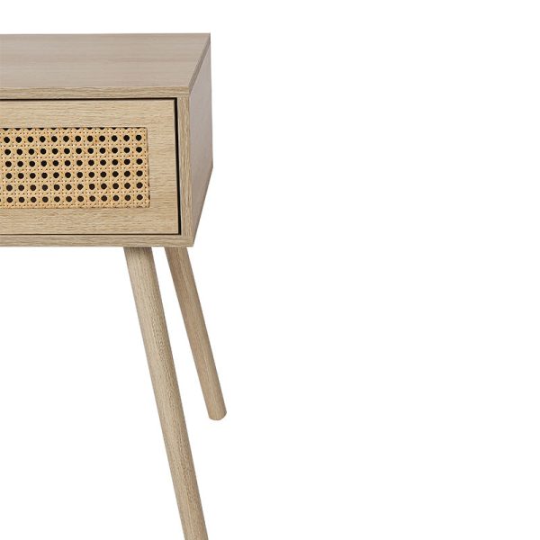 Contemporary Simplicity Rectangular Solid Wood Nightstand Drawer For Bedroom - Image 10