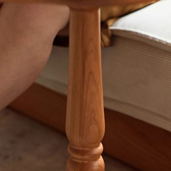 Traditional Japanese Cherry Wood Flower Shape Coffee Table For Living Room - Image 10