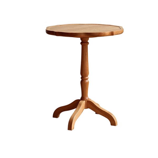 Traditional Japanese Cherry Wood Flower Shape Coffee Table For Living Room - Image 17