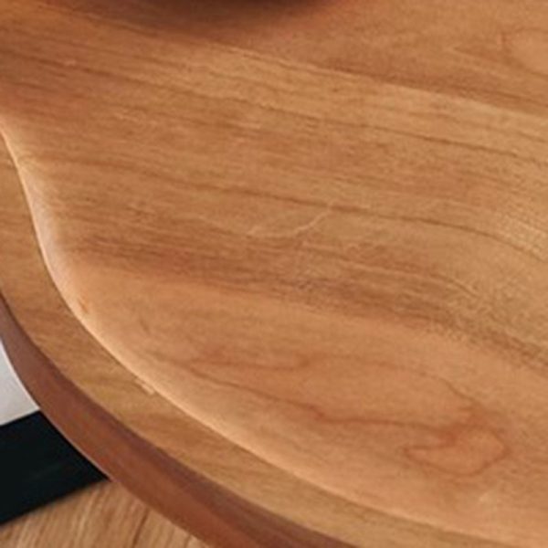 Traditional Japanese Cherry Wood Flower Shape Coffee Table For Living Room - Image 5