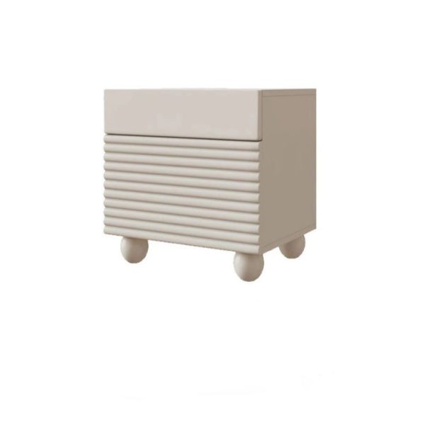 Contemporary Nordic Solid Wood Cube Nightstand 2-Drawer For Bedroom - Image 16