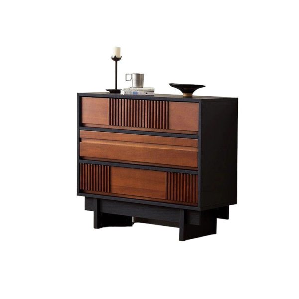 Traditional French Solid Wood Rectangular Narrow Console Table Storage Cabinet 3-Drawer For Entryway - Image 11