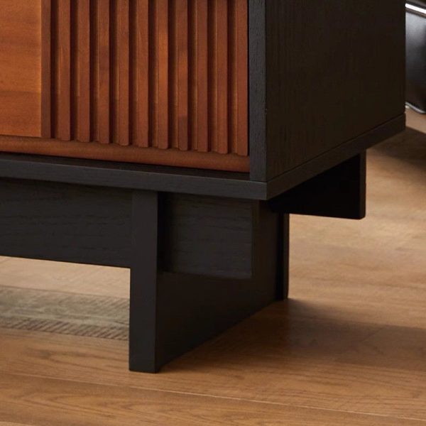 Traditional French Solid Wood Rectangular Narrow Console Table Storage Cabinet 3-Drawer For Entryway - Image 7