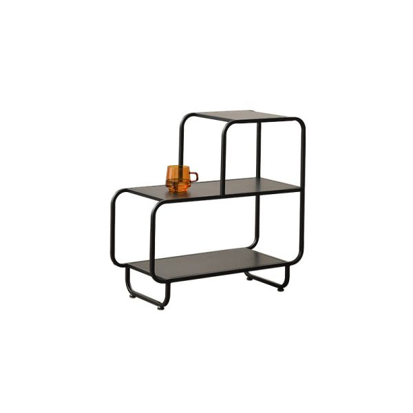 Contemporary Nordic Rectangular Iron Side Table 3-Tier Storage Shelves For Living Room - Image 15
