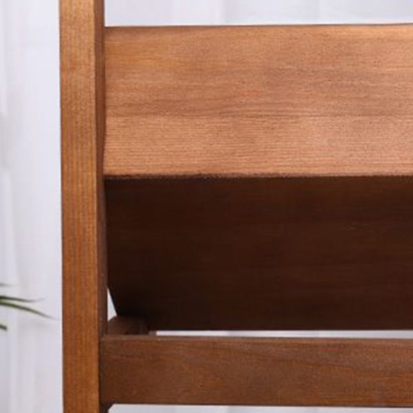 Traditional Farmhouse Wooden Floor-Standing 3/4-Tier Storage Shelves Snack Display Rack With Wheels For Living Room - Image 6
