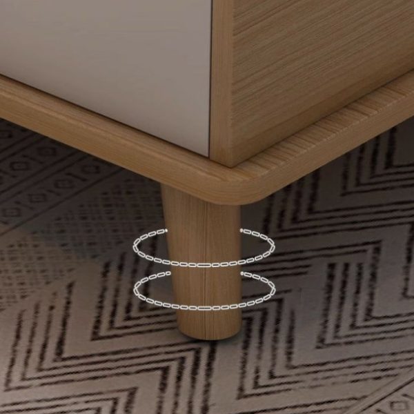 Modern Minimalist Rectangular Wood Density Plate Coffee Table For Living Room - Image 7