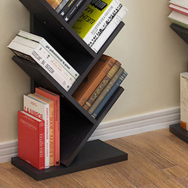 Contemporary Creative Tree Rectangle Wood Bookshelves 5/9 Tier For Home Office - Image 9