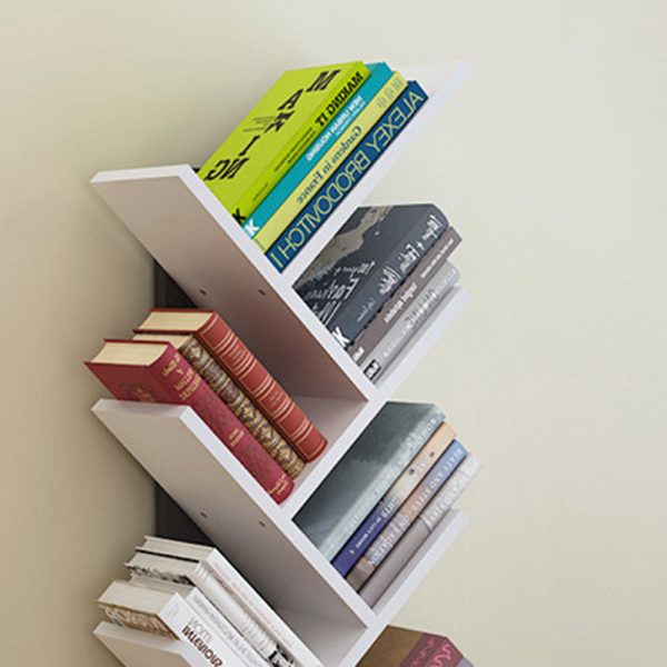 Contemporary Creative Tree Rectangle Wood Bookshelves 5/9 Tier For Home Office - Image 10