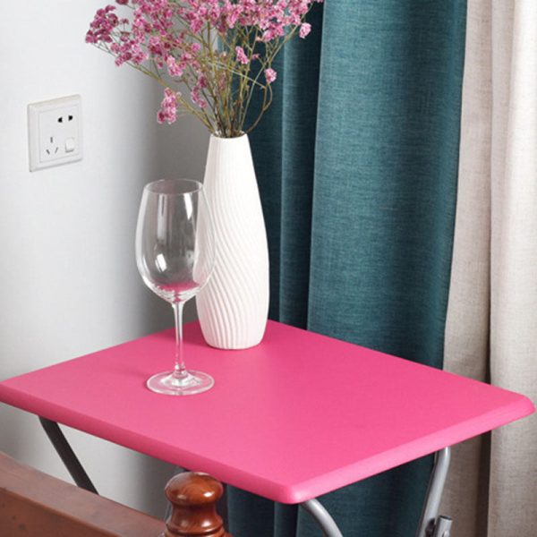 Modern Minimalist Foldable Rectangular Density Plate Steel Side Table For Living Room - Image 13