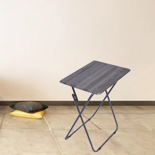 Modern Minimalist Foldable Rectangular Density Plate Steel Side Table For Living Room - Image 20