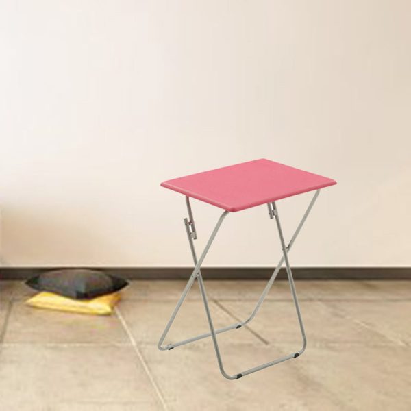 Modern Minimalist Foldable Rectangular Density Plate Steel Side Table For Living Room - Image 18