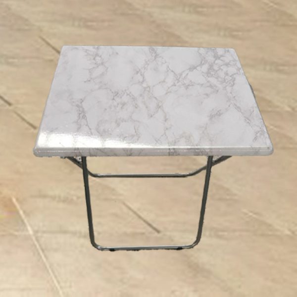 Modern Minimalist Foldable Rectangular Density Plate Steel Side Table For Living Room - Image 22