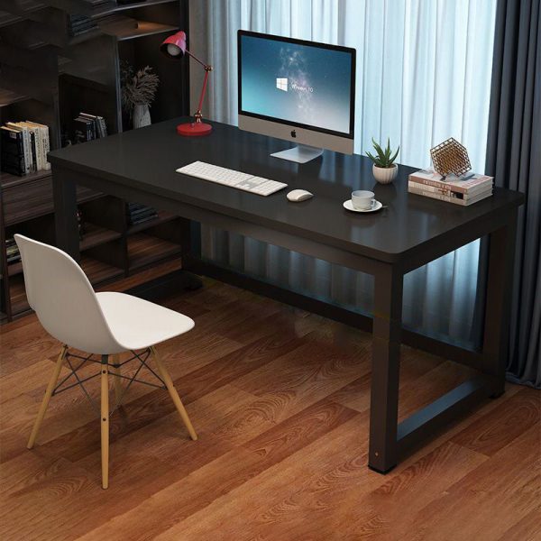 Modern Minimalist Rectangular Grain Plate Steel Desk For Home Office - Image 21