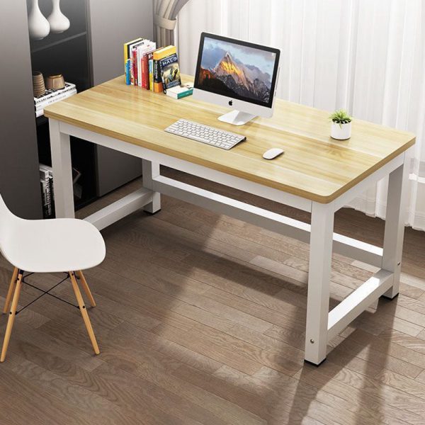 Modern Minimalist Rectangular Grain Plate Steel Desk For Home Office - Image 22