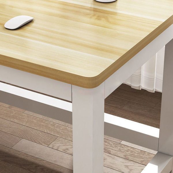 Modern Minimalist Rectangular Grain Plate Steel Desk For Home Office - Image 9