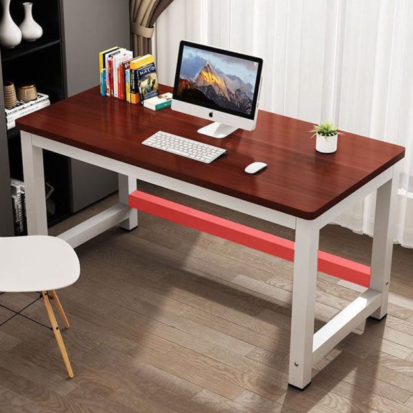 Modern Minimalist Rectangular Grain Plate Steel Desk For Home Office - Image 23