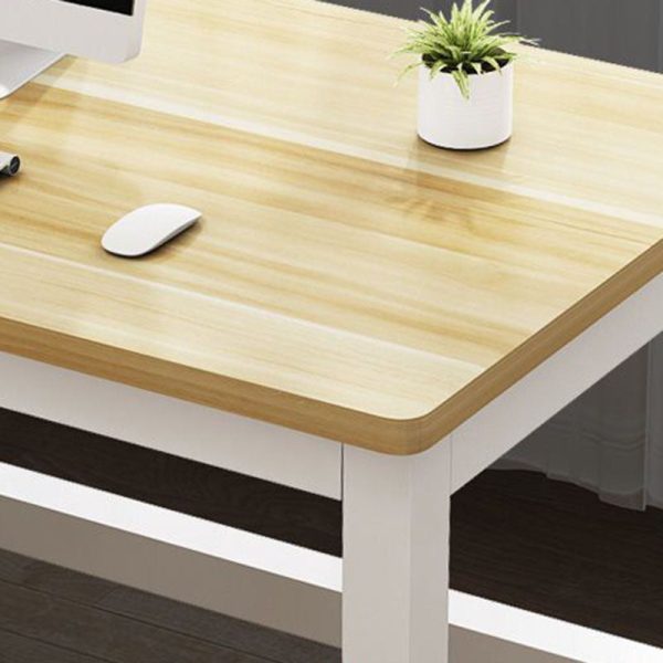 Modern Minimalist Rectangular Grain Plate Steel Desk For Home Office - Image 11