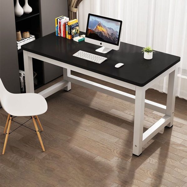 Modern Minimalist Rectangular Grain Plate Steel Desk For Home Office - Image 24