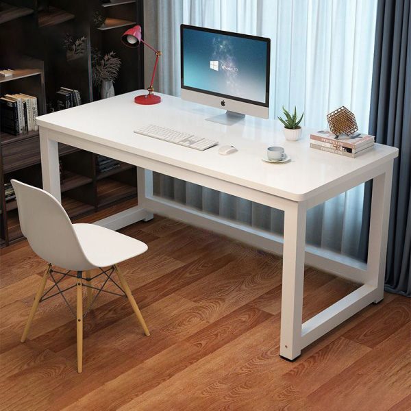 Modern Minimalist Rectangular Grain Plate Steel Desk For Home Office - Image 17