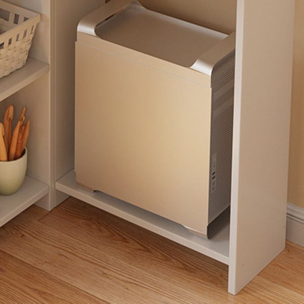 Modern Minimalist Triangle Curved Density Board Desk For Home Office - Image 6