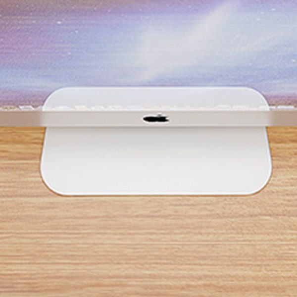 Modern Minimalist Triangle Curved Density Board Desk For Home Office - Image 8