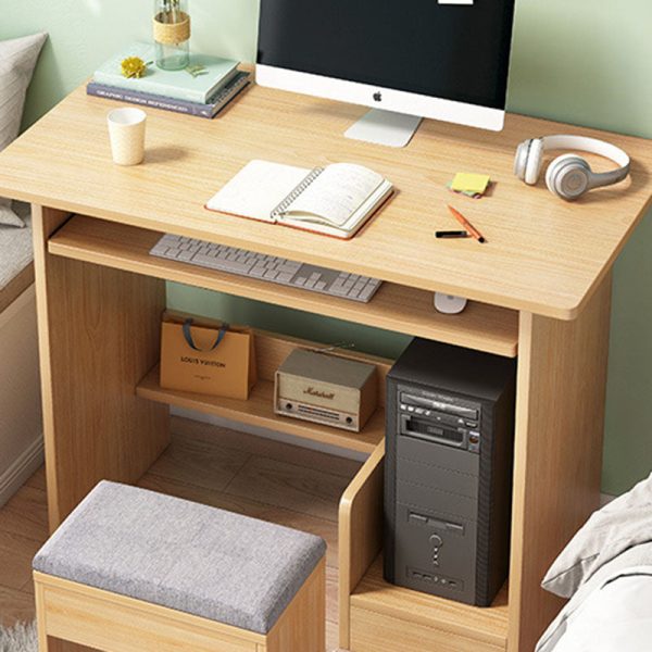 Modern Minimalist Rectangular Density Board Desk 3-Tier For Home Office - Image 10