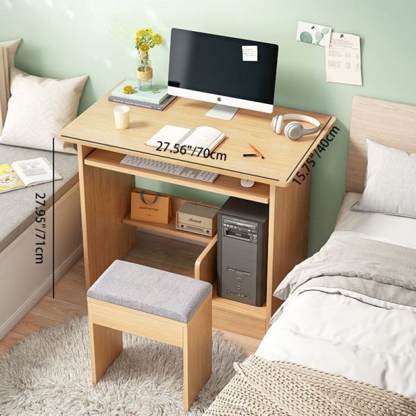 Modern Minimalist Rectangular Density Board Desk 3-Tier For Home Office - Image 4