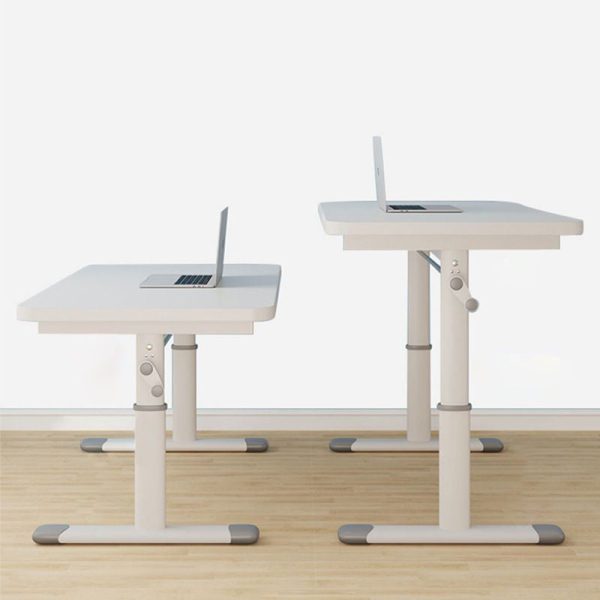 Modern Minimalist Rectangular Carbon Steel Plank Desks For Home Office - Image 8