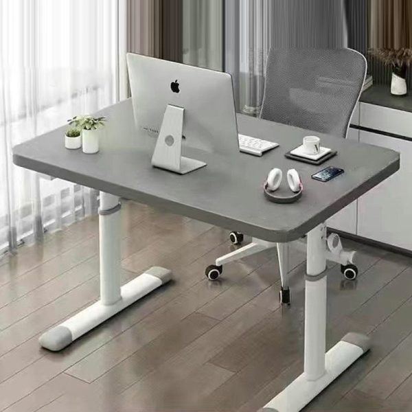 Modern Minimalist Rectangular Carbon Steel Plank Desks For Home Office - Image 12