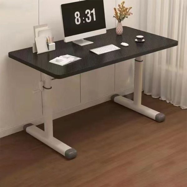 Modern Minimalist Rectangular Carbon Steel Plank Desks For Home Office - Image 14