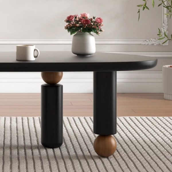 Modern Mid-Century Alien Oval Pine Coffee Table For Living Room - Image 7