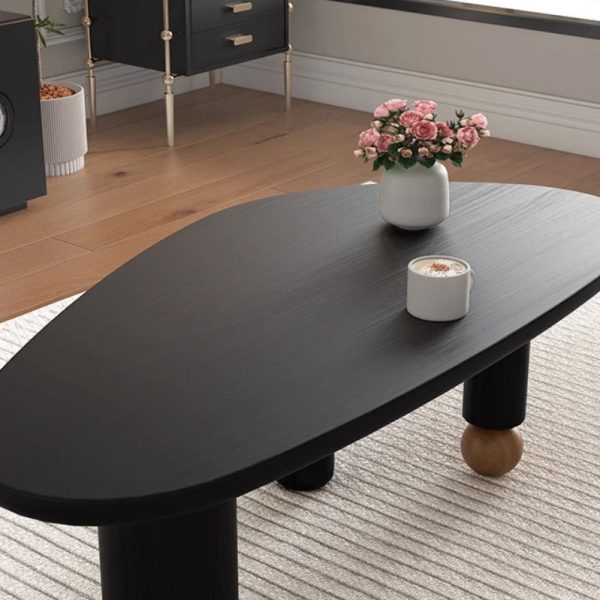 Modern Mid-Century Alien Oval Pine Coffee Table For Living Room - Image 5
