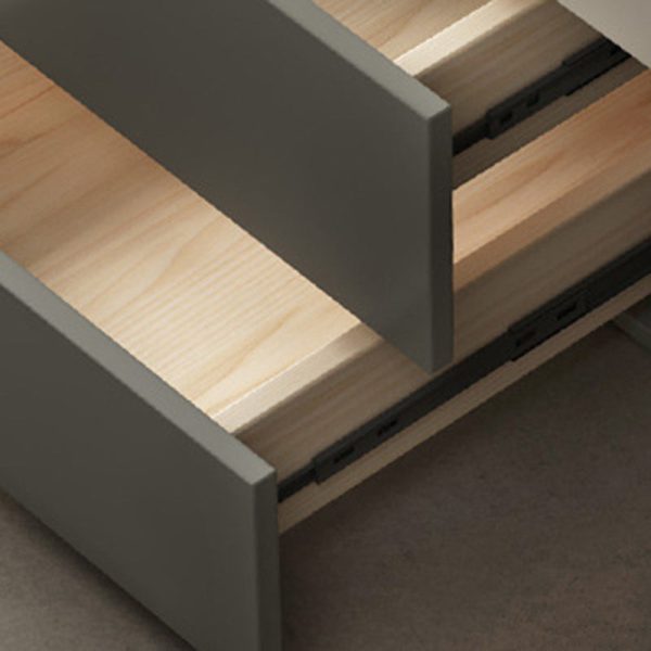 Contemporary Scandinavian Oval Wood Rock Slab Coffee Table 2-Drawer For Living Room - Image 10