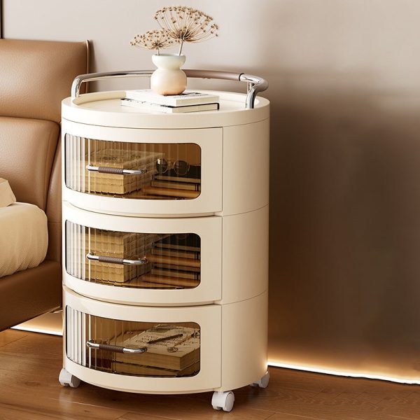Contemporary Scandinavian Removable Round Cylinder PP ABS PET 1/2/3/4 Drawer For Living Room - Image 21