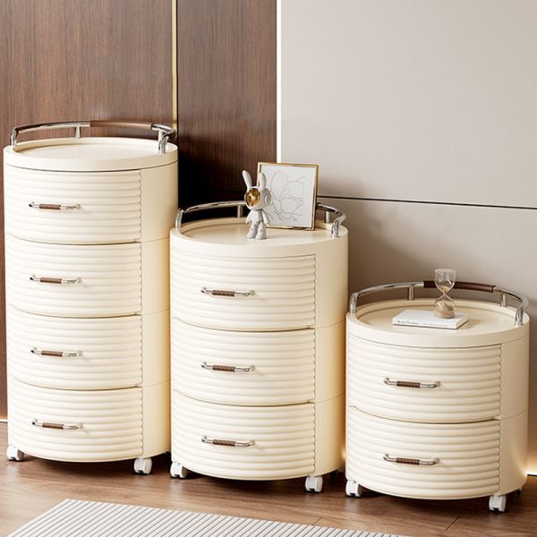 Contemporary Scandinavian Removable Round Cylinder PP ABS PET 1/2/3/4 Drawer For Living Room - Image 22